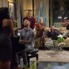 EMPIRE: Pictured L-R:  Taraji P. Henson, Jussie Smollett,  Bryshere Gray, Kaitlin Doubleday, Trai Byers and Terrence Howard in the "The Tameness Of A Wolf" episode of EMPIRE airing Wednesday, April 13 (9:00-10:00 PM ET/PT) on FOX. ©Fox Broadcasting Co. CR: Chuck Hodes/FOX