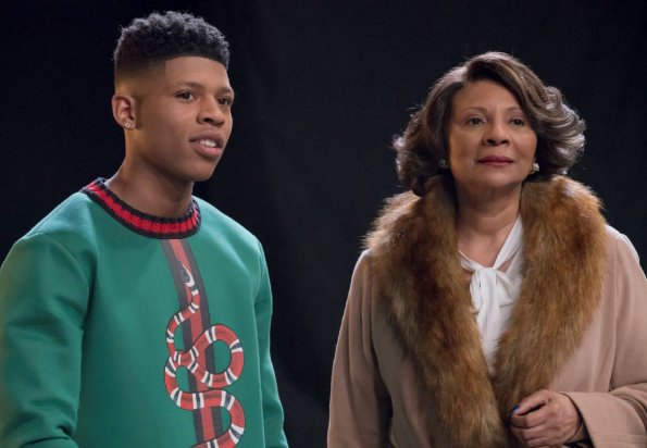 EMPIRE: Pictured L-R: Bryshere Gray and guest star Leah Walker in the "Play On" episode of EMPIRE airing Wednesday, March 29 (9:00-10:00 PM ET/PT) on FOX. ©2017 Fox Broadcasting Co. CR: Chuck Hodes/FOX