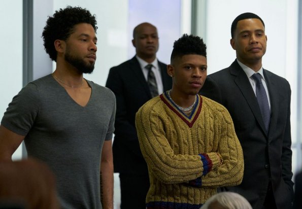 EMPIRE: L-R: Jussie Smollett, Bryshere Gray, and Trai Byers in the "The Empire Unposess’d" season finale episode of EMPIRE airing Wednesday, May 23 (8:00-9:00 PM ET/PT) on FOX. CR: Fox Broadcasting Co. CR: Parish Lewis EMPIRE: L-R: Jussie Smollett, Bryshere Gray, and Trai Byers in the "The Empire Unposess’d" season finale episode of EMPIRE airing Wednesday, May 23 (8:00-9:00 PM ET/PT) on FOX. CR: Fox Broadcasting Co. CR: Parish Lewis