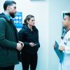 "Conflict of Interest" -- An American diplomat is killed while being used as a pawn in a dangerous drug ring, and the team must work together to bring them down. Also, Jubal and OA try to help friends from their past fight off their inner demons, on FBI, Tuesday, April 16 (9:00-10:00 PM, ET/PT) on the CBS Television Network. Pictured (L-R) Zeeko Zaki as Special Agent Omar Adom \'OA\' Zidan and   Missy Peregrym  as Special Agent Maggie Bell    Mark Schafer/CBS ÃÂ©2019 CBS Broadcasting, Inc. All Rights Reserved