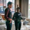 "Undisclosed" -- When a board member of a soon-to-be-public medical tech company is murdered, the team tries to find out who had the most to gain from his death. Also, OA is conflicted when pressure to help a family member is at odds with his commitment to tell the truth, on FBI, Tuesday, Nov. 12 (9:00-10:00 PM, ET/PT) on the CBS Television Network.    Pictured (L-R) John Boyd as Stuart Scola,  Ebonée Noel as Kristen Chazal and  Alana De La Garz as Isobel Castille    Photo: Michael Parmelee/CBS ©2019 CBS Broadcasting, Inc. All Rights Reserved