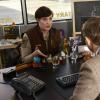 FARGO "A Muddy Road" -- Episode 103 -- Airs Tuesday, April 29, 10:00 pm e/p) -- Pictured: (L-R) Allison Tollman as Molly Solverson, Martin Freeman as Lester Nygaard. -- CR: Chris Large/FX