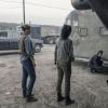 Jenna Elfman as June, Danay Garcia as Luciana, Maggie Grace as Althea - Fear the Walking Dead _ Season 5, Episode 7 - Photo Credit: Van Redin/AMC