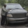 Lennie James as Morgan Jones, Maggie Grace as Althea - Fear the Walking Dead _ Season 5, Episode 11 - Photo Credit: Van Redin/AMC