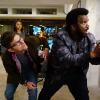 GHOSTED: Pictured L-R: Adam Scott, Amber Stephens West and Craig Robinson in the "Lockdown" episode of GHOSTED airing Sunday, Oct. 22 (8:30-9:00 PM ET/PT) on FOX. ©2017 Fox Broadcasting Co. CR: Kevin Estrada/FOX