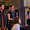 GHOSTED: Pictured L-R: Craig Robinson, Adam Scott, guest star Lennon Parham, Amber Stevens West and Ally Walker in the "Ghost Studz" episode of GHOSTED airing Sunday, Nov. 19 (8:30-9:00 PM ET/PT) on FOX. ©2017 Fox Broadcasting Co. CR: Kevin Estrada/FOX