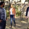 GHOSTED: Pictured L-R: Craig Robinson, Amber Stevens West and Adam Scott in the "Snatcher" episode of GHOSTED airing Sunday, Jan. 7 (8:30-9:00 PM ET/PT) on FOX. ©2017 Fox Broadcasting Co. CR: Kevin Estrada/FOX
