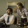 GRACEPOINT: Detectives Ellie Miller (Anna Gunn, R) and Emmett Carver (David Tennant, L) examine a piece of evidence in "Episode Two" of GRACEPOINT airing Thursday, Oct. 9 (9:00-10:00 PM ET/PT) on FOX. ©2014 Fox Broadcasting Co. Cr: Ed Araquel/FOX