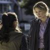 GRACEPOINT: Detective Ellie Miller (Anna Gunn, R) questions Chloe Solano (Madalyn Horcher, L) in "Episode Two" of GRACEPOINT airing Thursday, Oct. 9 (9:00-10:00 PM ET/PT) on FOX. ©2014 Fox Broadcasting Co. Cr: Ed Araquel/FOX