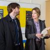 GRACEPOINT: A piece of evidence is presented to Detectives Ellie Miller (Anna Gunn, R) and Emmett Carver (David Tennant, L) in "Episode Five" of GRACEPOINT airing Thursday, Oct. 30 (9:00-10:00 PM ET/PT) on FOX. ©2014 Fox Broadcasting Co. Cr: Ed Araquel/FOX