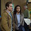 GRACEPOINT: Owen (Kevin Zegers, L) and Renee (Jessica Lucas, C) present a piece of evidence to Detective Ellie Miller (Anna Gunn, R) in "Episode Five" of GRACEPOINT airing Thursday, Oct. 30 (9:00-10:00 PM ET/PT) on FOX. ©2014 Fox Broadcasting Co. Cr: Ed Araquel/FOX