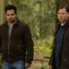 GRACEPOINT: Mark Solano (Michael Peña, L) and Paul Coates (Kevin Rankin, R) make a shocking discovery in "Episode Seven" of GRACEPOINT airing Thursday, Nov. 13 (9:00-10:00 PM ET/PT) on FOX. ©2014 Fox Broadcasting Co. Cr: Ed Araquel/FOX