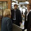 GRACEPOINT: Detectives Emmett Carver (David Tennant, C) and Ellie MIller (Anna Gunn, R) bring Susan Wright (Jacki Weaver, L) in for questioning in "Episode Eight" of GRACEPOINT airing Thursday, Nov. 20 (9:00-10:00 PM ET/PT) on FOX. ©2014 Fox Broadcasting Co. Cr: Ed Araquel/FOX