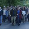 GRACEPOINT: Beth (Virginia Kull, front R) and Mark Solano (Michael Peña, front L) lead the townspeople of Gracepoint to a memorial for Danny in the "Episode Ten" Season Finale of GRACEPOINT airing Thursday, Dec. 11 (9:00-10:00 PM ET/PT) on FOX. ©2014 Fox Broadcasting Co. Cr: Ed Araquel/FOX