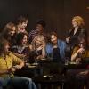 Stephen Guarino as Sully, Brianne Howey as Kay, Jon Daly as Arnie, Michael Angarano as Eddie, RJ Cyler as Adam, Ari Graynor as Cassie, Andrew Santino as Bill, Melissa Leo as Goldie, Clark Duke as Ron and Erik Griffin as Ralph in I\'m Dying Up Here (Pilot). PHOTO: Courtesy of SHOWTIME