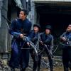 Daniel Wu as Sunny, George Sear as Arthur, Tamsin Topolski as Wren, Nick Frost as Bajie - Into the Badlands _ Season 3, Episode 3 - Photo Credit: Aidan Monaghan/AMC