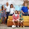 THE LAST MAN ON EARTH:  L-R:  Cleopatra Coleman, Boris Kodjoe, Mary Steenburgen, Will Forte, Kristen Schaal, Mel Rodriguez and January Jones.  ©2015 Fox Broadcasting Co.  Cr:  Mary Ellen Matthews/FOX