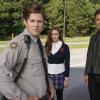 Legacies -- "This is the Part Where You Run" -- Image Number: LGC101e_0357b2.jpg -- Pictured (L-R): Zach Roerig as Matt Donovan, Danielle Rose Russell as Hope, and Matt Davis as Alaric -- Photo: Quantrell Colbert/The CW -- ÃÂ© 2018 The CW Network, LLC. All rights reserved.