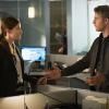 "Page 44" -- Brian\'s loyalty to the FBI is tested when Sands (Colin Salmon), Senator Edward Morra\'s representative, demands he steal the FBI\'s secret files on NZT.  Also, Agent Harris is emotionally conflicted when she learns what her estranged father left her following his death, on LIMITLESS, Tuesday, Oct. 13 (10:00-11:00 PM, ET/PT) on the CBS Television Network.  Pictured (L-R) Jennifer Carpenter as Agent Rebecca Harris and Jake McDorman as Brian Finch  Photo: David M. Russell/CBS ÃÂ©2015 CBS Broadcasting Inc. All Rights Reserved.
