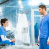 "Close Encounters" -- Brian and Rebecca are placed under quarantine by the CDC after being exposed to an unknown substance after investigating a citywide blackout. Also, trust issues arise after Rebecca catches Brian using his secret stash of NZT, on LIMITLESS, Tuesday, March 1 (10:00-11:00 PM, ET/PT) on the CBS Television Network. Pictured (L-R)  Jennifer Carpenter as Agent Rebecca Harris and Jake McDorman as Brian Finch Photo: David M. Russell/CBS ÃÂ©2016 CBS Broadcasting, Inc. All Rights Reserved