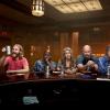 Wyatt Russell as Sean "Dud" Dudley, Brent Jennings as Ernie Fontaine, Linda Emond as Connie Wright, Eric Allan Kramer as Scott Wright, David Pasquesi as Blaise St John - Lodge 49 _ Season 1, Gallery - Photo Credit: James Minchin III/AMC