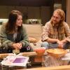 Wyatt Russell as Sean "Dud" Dudley, Sonya Cassidy as Liz Dudley - Lodge 49 _ Season 1, Episode 1 - Photo Credit: Jackson Lee Davis/AMC