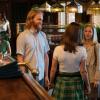 Wyatt Russell as Sean "Dud" Dudley, Sonya Cassidy as Liz Dudley, Jocelyn Towne as Gloria Keller - Lodge 49 _ Season 1, Episode 5 - Photo Credit: Steve Dietl/AMC