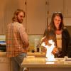 Wyatt Russell as Sean "Dud" Dudley, Sonya Cassidy as Liz Dudley - Lodge 49 _ Season 1, Episode 1 - Photo Credit: Jackson Lee Davis/AMC