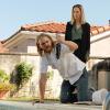 Wyatt Russell as Sean "Dud" Dudley, Jocelyn Towne as Gloria - Lodge 49 _ Season 1, Episode 3 - Photo Credit: Jackson Lee Davis/AMC