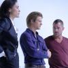MACGYVER, a reimagining of the classic series, is an action-adventure drama about 20-something Angus "Mac" MacGyver, who creates a clandestine organization within the U.S. government where he uses his extraordinary talent for unconventional problem solving and vast scientific knowledge to save lives.  It premieres Friday, Sept. 23 (8:00-9:00 PM, ET/PT) on the CBS Television Network. Pictured: Sandrine Holt,  Lucas Till, George Eads.   Photo: Guy D\'Alema/CBS ÃÂ©2016 CBS Broadcasting, Inc. All Rights Reserved