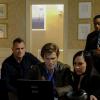 "Magnifying Glass" -- When Matty\'s goddaughter and her boyfriend are killed in a San Francisco park, Mac and the team investigate the crime and start to suspect that the 1970s Zodiac Killer has returned, on MACGYVER, Friday, Feb. 10 (8:00-9:00 PM, ET/PT) on the CBS Television Network. Pictured: George Eads, Lucas Till, Meredith Eaton, Justin Hires.   Photo: Guy D\'Alema/CBS ÃÂ©2017 CBS Broadcasting, Inc. All Rights Reserved