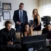 "Roulette Wheel + Wire" -- Using cuff links and wire, MacGyver and the team go undercover in a high stakes casino to steal diamonds from a vault before a terrorist group gets there first and trades the jewels for a weapon of mass destruction, on MACGYVER, Friday, Oct. 13 (8:00-9:00 PM, ET/PT) on the CBS Television Network. Pictured: Lucas Till, George Ends, Tristin Mays, Isabel Lucas, Justin Hires.    Photo: Quantrell Colbert/CBS ÃÂ©2017 CBS Broadcasting, Inc. All Rights Reserved