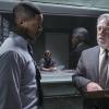 "Bullet + Pen" -- The LAPD interrupts the team\'s Christmas celebration to arrest Mac for terrorism when they find a body in a building destroyed by a bomb Mac built, on MACGYVER, Friday, Dec. 15 (8:00-9:00 PM, ET/PT). Pictured: Arjay Smith, Lucas Till, Bruce McGill. Photo: Guy D\'Alema/CBS ÃÂ©2017 CBS Broadcasting, Inc. All Rights Reserved