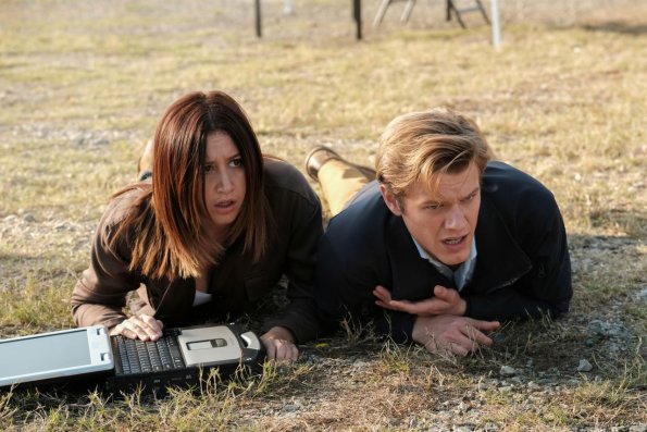 "CO2 Sensor + Tree Branch" -- While Mac participates in a challenge for government operatives to create robotic combat machines, Mac must help his biggest competitor, Allie (Ashley Tisdale), when her vehicle is hacked and heads to the Pentagon. Also, Jack attends his high school reunion, hoping for a showdown with his old rival who beat him out for homecoming king, on MACGYVER, Friday, Jan. 12 (8:00-9:00 PM, ET/PT) on the CBS Television Network. Ashley Tisdale guest stars as Allie, a CIA operative, Mac\'s former fling and his biggest competitor in the Challenge. Pictured:   Ashley Tisdale. Lucas Till. Photo: Guy D\'Alema/CBS ÃÂ©2017 CBS Broadcasting, Inc. All Rights Reserved