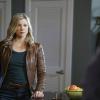 "Benjamin Franklin + Grey Duffle" -- As Mac and the team investigate the suspicious death of Dawn\'s (Amy Smart) CIA supervisor, the evidence leads to a dirty CIA agent and a massive counterfeiting ring, on MACGYVER, Friday, April 6 (8:00-9:00 PM, ET/PT) on the CBS Television Network. Pictured: Amy Smart.    Photo: Annette Brown/CBS ÃÂ©2018 CBS Broadcasting, Inc. All Rights Reserved