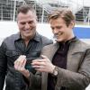 "UFO + Area 51" -- Mac and Riley are attacked by a group of masked men after the government calls them in to examine a mysterious object that crash-landed in the Nevada desert. Also, Riley uncovers new information about Mac\'s father but questions whether to deliver it to him after he says he needs to move on, on MACGYVER, Friday, April 27 (8:00-9:00 PM, ET/PT) on the CBS Television Network.  Pictured: George Eads, Lucas Till,   Photo: Jace Downs/CBS ÃÂ©2018 CBS Broadcasting, Inc. All Rights Reserved