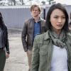 "K9 + Smugglers + New Recruit" -- After a surprising introduction to Phoenix\'s newest recruit, Desi (Levy Tran), MacGyver and team are assigned to escort and protect an ATF (alcohol, tobacco, firearms) gun-sniffing dog who has a bounty on his head, only to discover they\'re not the only ones crashing the weapon drop, on MACGYVER, Friday, Feb. 15 (8:00-9:00 PM, ET/PT) on the CBS Television Network. Pictured: Tristin Mays as Riley Davis, Lucas Till as Angus MacGyver, Levy Tran as Desi, Presilah Nunez as Mario Satio.    Photo: Jace Downs/CBS ÃÂ©2018 CBS Broadcasting, Inc. All Rights Reserved