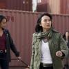 "K9 + Smugglers + New Recruit" -- After a surprising introduction to Phoenix\'s newest recruit, Desi (Levy Tran), MacGyver and team are assigned to escort and protect an ATF (alcohol, tobacco, firearms) gun-sniffing dog who has a bounty on his head, only to discover they\'re not the only ones crashing the weapon drop, on MACGYVER, Friday, Feb. 15 (8:00-9:00 PM, ET/PT) on the CBS Television Network. Pictured: Presilah Nunez as Mario Satio,  Levy Tran as Desi, Tristin Mays as Riley Davis, Lucas Till as Angus MacGyver.   Photo: Jace Downs/CBS ÃÂ©2018 CBS Broadcasting, Inc. All Rights Reserved