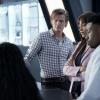 "Seeds + Permafrost + Feather" -- MacGyver and team are asked to solve a locked-door mystery when a man working inside a remote, ultra-secure international seed vault disappears, on MACGYVER, Friday, March 8 (8:00-9:00 PM, ET/PT) on the CBS Television Network.  Pictured:  Lucas Till, Reign Edwards, Justin Hires.  Photo: Jace Downs/CBS ÃÂ©2019 CBS Broadcasting, Inc. All Rights Reserved