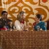 Passage -- When Elizabeth brings Alison with her to India on her first state department trip abroad, she\'s thrown into crisis mode when a massive earthquake hits that causes an explosion at an American-owned factory, and she\'s separated from Alison during the chaos, on MADAM SECRETARY, Sunday, Nov. 2 (8:31-9:30 PM, ET/8:01-9:00 PM, PT) on the CBS Television Network. Elizabeth McCord (TÃÂ©a Leoni), second from left, and Foreign Minister Chondita Samant (Sakina Jaffrey), shown. Photo: David Giesbrecht/CBS ÃÂ©2014 CBS Broadcasting, Inc. All Rights Reserved