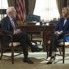 "Face the Nation" -- As Elizabeth McCord (TÃÂ©a Leoni) struggles to hold herself together emotionally following the attack in Iran, she works to prevent an ecological disaster in the Amazon, and prepares for a national television appearance on "Face the Nation." Also, she and Henry disagree about the level of protection Jason should have at his new school, on MADAM SECRETARY, Sunday, March 22 (8:00-9:00 PM, ET/PT) on the CBS Television Network. CBS News\' Bob Schieffer, left, guest stars as himself. Photo: Barbara Nitke/CBS ÃÂ©2015 CBS Broadcasting, Inc.All Rights Reserved