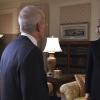 "The Kill List" -- As Elizabeth prepares for the arrival of Iranian President Shiraz to sign a nuclear treaty, she uncovers a top secret plot to assassinate him on United States soil. At the same time, she must deal with a massive protest by the Human Rights Campaign in response to Iran\'s plans to stone to death a gay citizen on MADAM SECRETARY, Sunday, April 26 (8:00--9:00 PM, ET/PT) on the CBS Television Network. Russell Jackson (Zeljko Ivanek) and Elizabeth McCord (TÃÂ©a Leoni), shown. Photo: Sarah Shatz/CBS ÃÂ©2015 CBS Broadcasting, Inc.All Rights Reserved