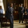 "Russian Roulette"--Shortly before Elizabeth is set to deliver a speech at the UN accusing Russia for the attack of Air Force One,  Henry shares information with her that makes her question the theory, on MADAM SECRETARY, Sunday, Nov 29 (8:30--9:30 PM, ET, 8:00--9:00 PM, PT) on the CBS Television Network. Pictured L-R: TÃÂ©a Leoni as Elizabeth McCord, Sebastian Arcelus as Jay Whitman, Geoffrey Arend as Matt Mahoney, and Bebe Neuwirth as Nadine Tolliver Photo: Sarah Shatz/CBS ÃÂ©2015 CBS Broadcasting, Inc. All Rights Reserved