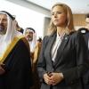 "The Statement"-- When a suicide bomber with links to a local mosque attacks an Illinois coffee shop, Elizabeth urges the Saudi government to bring the person who funded the bomber to justice when it\'s discovered he has ties to the Saudi royal family. Also, Matt comes under fire when it is revealed he has donated to the same mosque, and Henry reaches out to Dmitri when he discovers he\'s having trouble adjusting to his new life in Phoenix, on MADAM SECRETARY, Sunday, Nov. 13 (9:00-10:00 PM, ET/PT) on the CBS Television Network. Pictured L-R: Laith Nakli as Foreign Minister Kasib Hajar, TÃÂ©a Leoni as Elizabeth McCord, and Erich Bergen as Blake Moran Photo: Nicole Rivelli/CBS ÃÂ©2016 CBS Broadcasting, Inc. All Rights Reserved