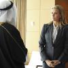 "The Statement"-- When a suicide bomber with links to a local mosque attacks an Illinois coffee shop, Elizabeth urges the Saudi government to bring the person who funded the bomber to justice when it\'s discovered he has ties to the Saudi royal family. Also, Matt comes under fire when it is revealed he has donated to the same mosque, and Henry reaches out to Dmitri when he discovers he\'s having trouble adjusting to his new life in Phoenix, on MADAM SECRETARY, Sunday, Nov. 13 (9:00-10:00 PM, ET/PT) on the CBS Television Network. Pictured L-R: Laith Nakli as Foreign Minister Kasib Hajar and TÃÂ©a Leoni as Elizabeth McCord Photo: Nicole Rivelli/CBS ÃÂ©2016 CBS Broadcasting, Inc. All Rights Reserved