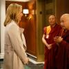 "Swept Away"-- Elizabeth\'s landmark global climate treaty with more than 200 countries is jeopardized when China threatens to back out due to her meeting with an ailing Dalai Lama. Also, Henry worries about his undercover operative\'s safety, and Jay is surprised when Abby serves him with a custody agreement for their daughter, on MADAM SECRETARY, Sunday, March 19 (9:00-10:00 PM, ET/PT) on the CBS Television Network. Pictured L-R: TÃÂ©a Leoni as Elizabeth McCord and Clyde Kusatsu as Choden Gyatso Photo: Sarah Shatz/CBS ÃÂ©2016 CBS Broadcasting, Inc. All Rights Reserved