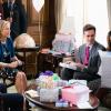 "The Essentials" -- With a government shutdown looming, Elizabeth must think outside the box to help fund an electrical grid in a Syrian refugee camp, before riots break out in the country due to the lack of electricity and water. Also, Henry searches for Dmitri when he goes missing, on MADAM SECRETARY, Sunday, Oct. 22 (10:30-11:30 PM, ET/10:00-11:00 PM, PT) on the CBS Television Network. Pictured(l-r)  TÃÂ©a Leoni as Elizabeth McCord, Erich Bergen as Blake Moran and Patina Miller as Daisy Grant Photo: David M. Russell/CBS ÃÂ©2017 CBS Broadcasting, Inc. All Rights Reserved