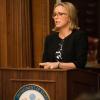 "The Essentials" -- With a government shutdown looming, Elizabeth must think outside the box to help fund an electrical grid in a Syrian refugee camp, before riots break out in the country due to the lack of electricity and water. Also, Henry searches for Dmitri when he goes missing, on MADAM SECRETARY, Sunday, Oct. 22 (10:30-11:30 PM, ET/10:00-11:00 PM on the CBS Television Network. Pictured TÃÂ©a Leoni as Elizabeth McCord Photo: David M. Russell/CBS ÃÂ©2017 CBS Broadcasting, Inc. All Rights Reserved