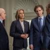 "Persona Non Grata" -- Elizabeth is determined to continue to hold a human trafficking conference in Kyrgyzstan despite the inappropriate actions by a U.S. ambassador. Also, Elizabeth and Henry worry about Alison when she keeps coming home from college, on MADAM SECRETARY, Sunday, Nov. 5 (10:30-11:30 PM, ET/10:00-11:00 PM, PT) on the CBS Television Network. Pictured (L-R) ÃÂ½eljko Ivanek as Russell Jackson, TÃÂ©a Leoni as Elizabeth McCord, Sebastian Arcelus as Jay Whitman and  Keith Carradine as President Conrad Dalton Photo: Jeff Neumann/CBS ÃÂ©2017 CBS Broadcasting, Inc. All Rights Reserved
