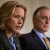 "Persona Non Grata" -- Elizabeth is determined to continue to hold a human trafficking conference in Kyrgyzstan despite the inappropriate actions by a U.S. ambassador. Also, Elizabeth and Henry worry about Alison when she keeps coming home from college, on MADAM SECRETARY, Sunday, Nov. 5 (10:30-11:30 PM, ET/10:00-11:00 PM, PT) on the CBS Television Network. Pictured (l-r) TÃÂ©a Leoni as Elizabeth McCord and Keith Carradine as President Conrad Dalton Photo: Jeff Neumann/CBS ÃÂ©2017 CBS Broadcasting, Inc. All Rights Reserved